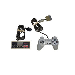 PS1 & NES Video Game Controllers Nintendo Retro Console Gaming Playstation Games